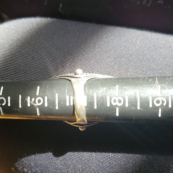 New Abalone Shell & Peridot 925 Silver Statement Ring. - Picture 16 of 16